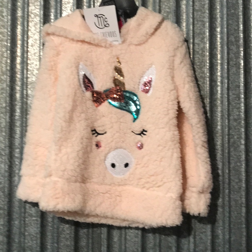 NWT Miss Chievous Unicorn Hooded Pullover